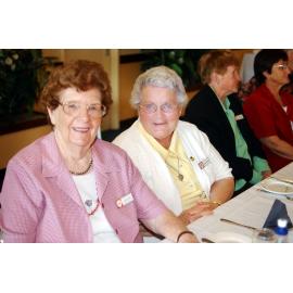 Joan Hyne and Esme Harlow at the Ipswich Heart Support Club reunion, Ipswich, September 2003