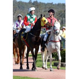Unidentified riders at a horse race, Ipswich, September 2003