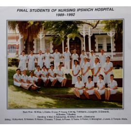 Final Students of Nursing, Ipswich Hospital, 1989-1992