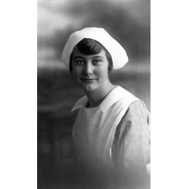 Leonore Millicent Cooper in nurse uniform, 1920s