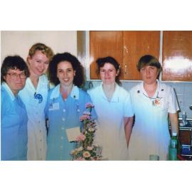 Ros?, Cheryl Evans, ?, Lyn Barnett, Kylie McDonald, 1990s