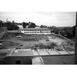 Trumpy Home and construction site  taken from Ward Block Chelmsford Avenue, 1997