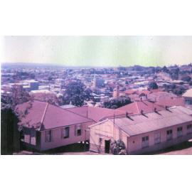 View of Ipswich from Hospital, Passionfruit Villa and Domestic Quarters in foreground, 1960s