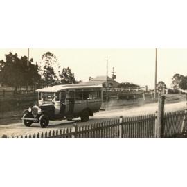 Pioneer Bus at North Ipswich, 1930s