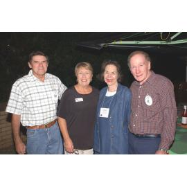 Trevor and Glenda Sloan with Ginny Istnick and Rob Snell at Rotary event, Ipswich, June 2003