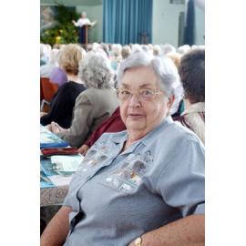 Myrtle Sippel at the annual Australia Day lunch held by the Uniting Church Ladies Auxillary, Ipswich, June 2003