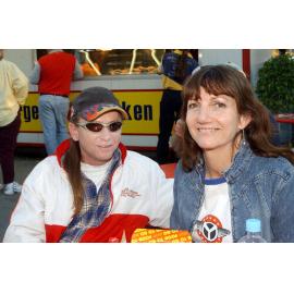 Anthony Anderson and Vivien Hinton (image 1) and Glenn Camp (image 2) at Willowbank raceway, Ipswich, June 2003