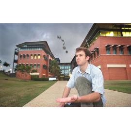 Vinton Pedley at the University of Queensland, St Lucia, February 2003