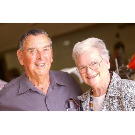 Jack and Monica Barkley at the Golden Years Concert, Ipswich, February 2003