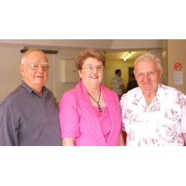 Des Freeman, Colleen Freeman and Frank Peace at the Golden Years Concert, Ipswich, February 2003