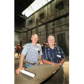 Graeme Newton and Ray Dickfos at the Workshops Rail Museum, North Ipswich, February 2003