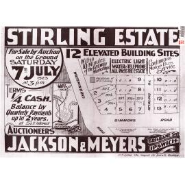 Stirling Estate map, North Ipswich, 1923