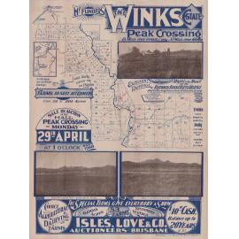 Winks Estate, Peak Crossing map