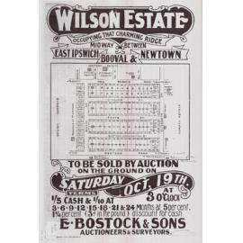 Wilson Estate map, Newtown, c1912