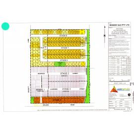 Rosehaven map : proposed reconfiguration of lots 4-8 on RP119434 - Stages 1-8