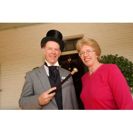 John Jackson (owner) and Sandra Kraschnefski, at Booval House, Ipswich, April 2003