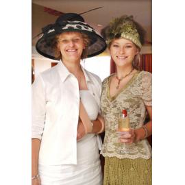 Denika Englander and Fay Englander enjoying the Melbourne Cup, Ipswich, November 2003