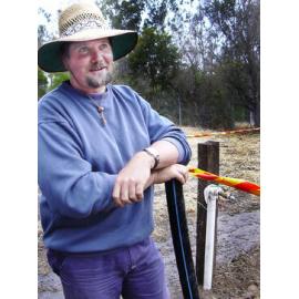 Fish hatchery supervisor Ingo Appelt, Ipswich, August 2003