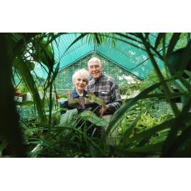 Mavis and Tom Wakefield looking forward to the upcoming gardening expo, Ipswich, August 2003