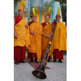 Monks, Thupten Sherab, Sonam Dorjee, Tenzin Karma and Jampa Tsering, Ipswich, May 2003