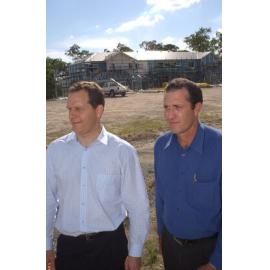 Grant Botica (development manager) and Louis Sultan (building manager), Ipswich, May 2003