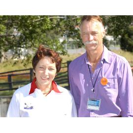 Rick Stanfield and unidentified woman, Ipswich, May 2003