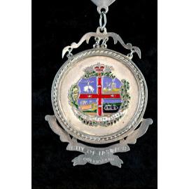 City of Ipswich Crest & Arms, close-up of the Ipswich Mayoral Chains of Office, in use since 2010 
