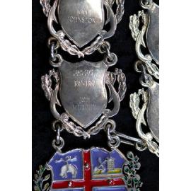 Shield for 1st Mayor of Ipswich John Murphy, close-up of the Ipswich Mayoral Chains of Office, in use since 2010 