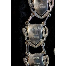 Shield for 10th Mayor of Ipswich Robert Tallon, close-up of the Ipswich Mayoral Chains of Office, in use since 2010 