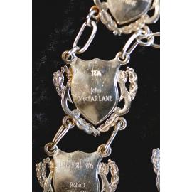 Shield for 11th Mayor of Ipswich John MacFarlane, close-up of the Ipswich Mayoral Chains of Office, in use since 2010 