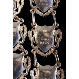Shield for 21st Mayor of Ipswich Roderick McLeod, close-up of the Ipswich Mayoral Chains of Office, in use since 2010 