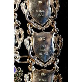 Shield for 24th Mayor of Ipswich C.W.L. Heiner, close-up of the Ipswich Mayoral Chains of Office, in use since 2010 