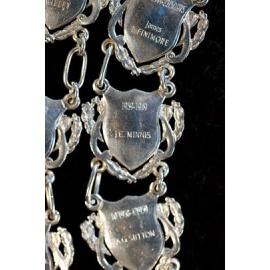 Shield for 43rd Mayor of Ipswich J,C, Minnis, close-up of the Ipswich Mayoral Chains of Office, in use since 2010 