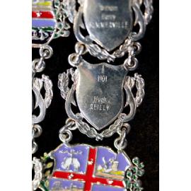 Shield for 26th Mayor of Ipswich Hugh Riley, close-up of the Ipswich Mayoral Chains of Office, in use since 2010 