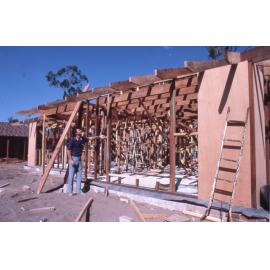 House under construction in the former Moreton Shire Council area, c.1987