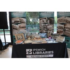 Picture Ipswich display at the Linking Heritage - History & Heritage Expo, Dandirri Room, 1 Nicholas Street, Ipswich, March 2025