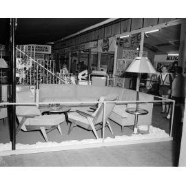 Cribb & Foote furniture display, Ipswich Show, Ipswich, 1960