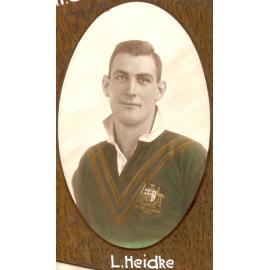 Les Heidke, Rugby League Test representative Australia v England, Ipswich, 1932