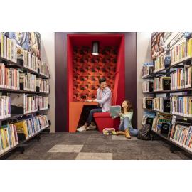 Promotional images for the opening of Springfield Central Library, Ipswich, August 201