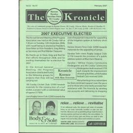 The Kronicle, Vol. 22 No. 1, February 2007