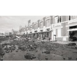 Aftermath of the Reid's (Cribb & Foote) fire, Bell Street, Ipswich, August 1985