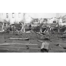 Aftermath of the Reid's (Cribb & Foote) fire, Bell Street, Ipswich, August 1985