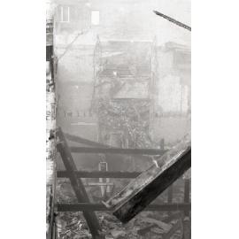 Aftermath of the Reid's (Cribb & Foote) fire, Bell Street, Ipswich, August 1985