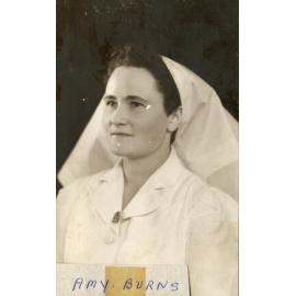 Nurse Amy Burns, in her Sisters' uniform, Ipswich Hospital, 1940s