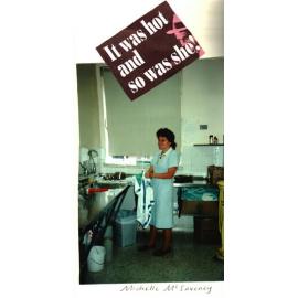 MIDWIFERY Scrapbook 1991 TO 1998, Michelle McSaveney cleaning 1993