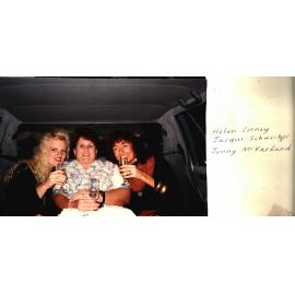 MIDWIFERY Scrapbook 1991 TO 1998, nurses in limousine, 1993