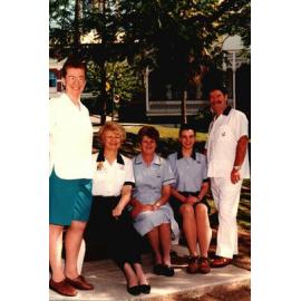 Sue?, Ann West, Pat Bourke,?, Alan Weatherhead