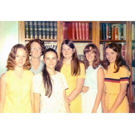 Staff of the Ipswich Municipal Library, when located on the corner of Brisbane and Nicholas Streets, Ipswich, 1970s