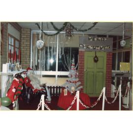 Christmas display, Ipswich Municipal Library, Ipswich Centre, Bell & East Streets, Ipswich, 1988