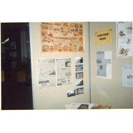 Heritage Week display at Redbank Plaza Library, April 1991